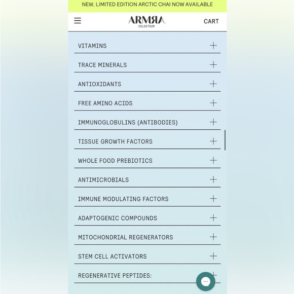 Pure and potent ARMRA Colostrum™ concentrate. Strengthen your skin, lung, & gut - Picture 3 of 15